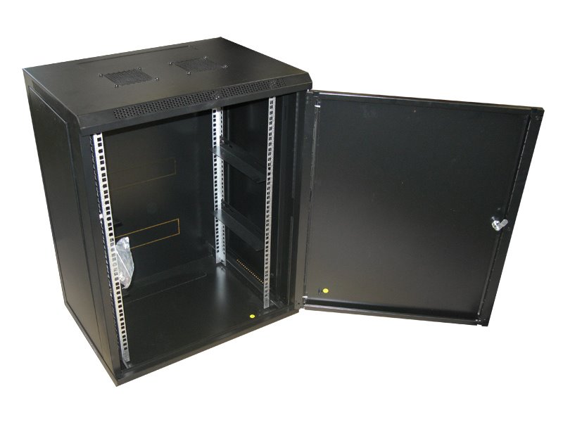XtendLan 15U/600x450, na zeď, jednodílný, plné dveře, úprava proti vykradení