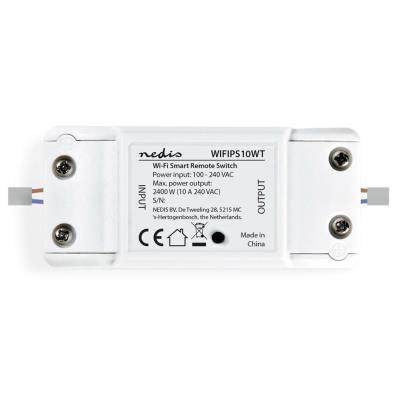 NEDIS Wi-Fi chytrý spínač pro elektrický obvod/ 10A/ Android/ iOS/ Nedis® SmartLife/ bílý