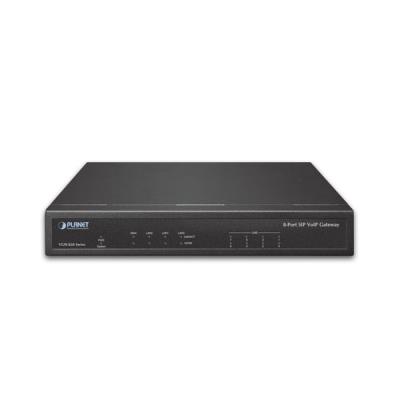 Planet VGW-820FS VoIP gateway, 8x FXS, SIP, CallerID, Fax, Hotline, firewall, SNMP, SSH/TLS, QoS