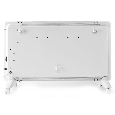 NEDIS Wi-Fi chytré konvekční topné těleso/ termostat/ skleněný přední panel/ IP24/ výkon 2000 W/ bílé
