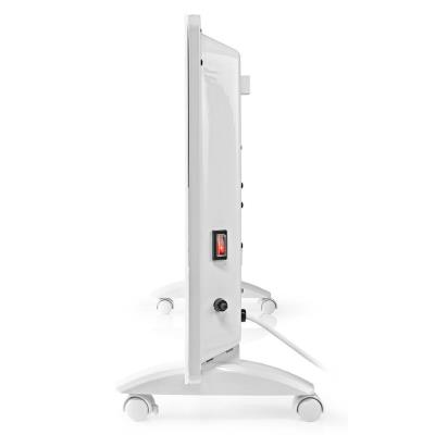 NEDIS Wi-Fi chytré konvekční topné těleso/ termostat/ skleněný přední panel/ IP24/ výkon 2000 W/ bílé