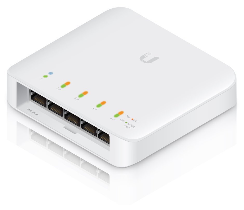 Ubiquiti UniFi Switch Flex - 5x GbE, 1x PoE++ In, 4x PoE Out, venkovní - sada 3ks