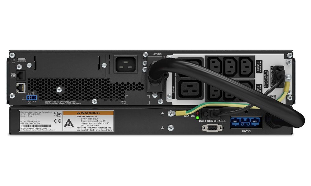 APC Smart-UPS SRT Li-Ion 3000VA (2700W)/ 3U/ RACK MOUNT/ ONLINE/ 230V/ LCD