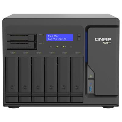 QNAP TS-h886-D1622-16G   Xeon D-1622/2,6-3,2GHz/16GBRAM/6x3,5SATA/2x2,5SATA/2xM.2/4x2,5GbE/3xUSB3.2/2xPCIe
