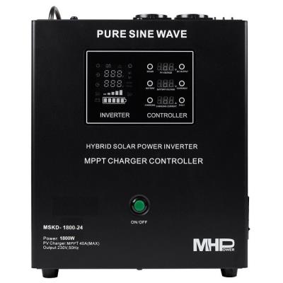 MHPower záložní zdroj MHPower MSKD-1800-24, UPS, 1800W, čistý sinus, 24V, solární regulátor MPPT