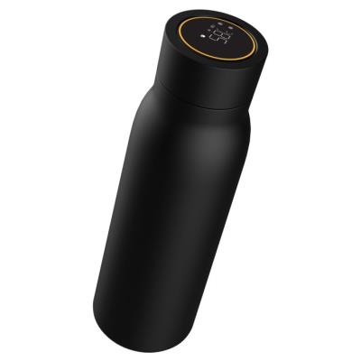 UMAX chytrá láhev Smart Bottle U6 Black/ upozornění na pitný režim/ objem 600ml/ provoz 30 dní/ USB/ ocel
