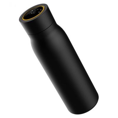 UMAX chytrá láhev Smart Bottle U6 Black/ upozornění na pitný režim/ objem 600ml/ provoz 30 dní/ USB/ ocel