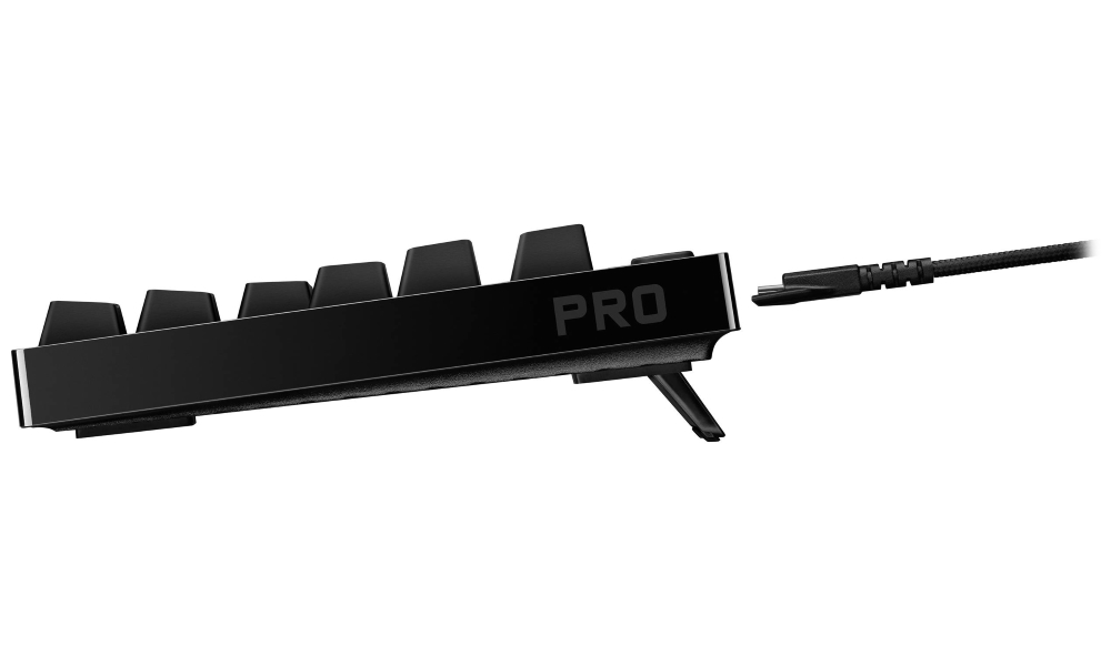 Logitech herní klávesnice G PRO RGB/ mechanická/ GX Blue/ USB/ US layout/ černá