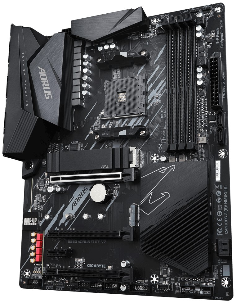 GIGABYTE B550 AORUS ELITE V2 / AMD B550 / AM4 / 4x DDR4 / 2x M.2 / HDMI / DP / ATX