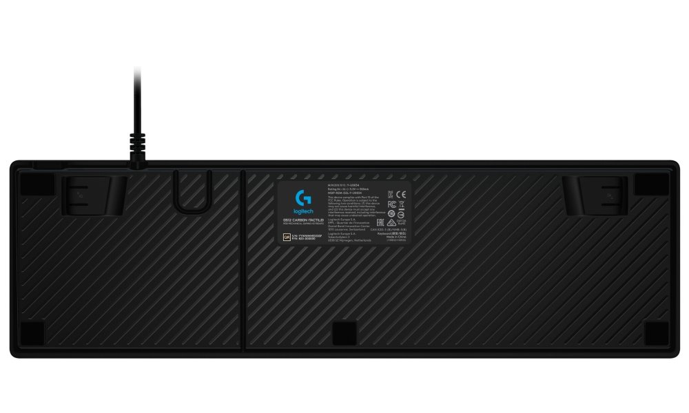 Logitech herní klávesnice G512 LIGHTSYNC RGB/ mechanická/ GX Brown/ USB/ US layout/ Carbon