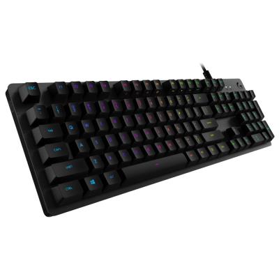 Logitech herní klávesnice G512 LIGHTSYNC RGB/ mechanická/ GX Red/ USB/ US layout/ Carbon