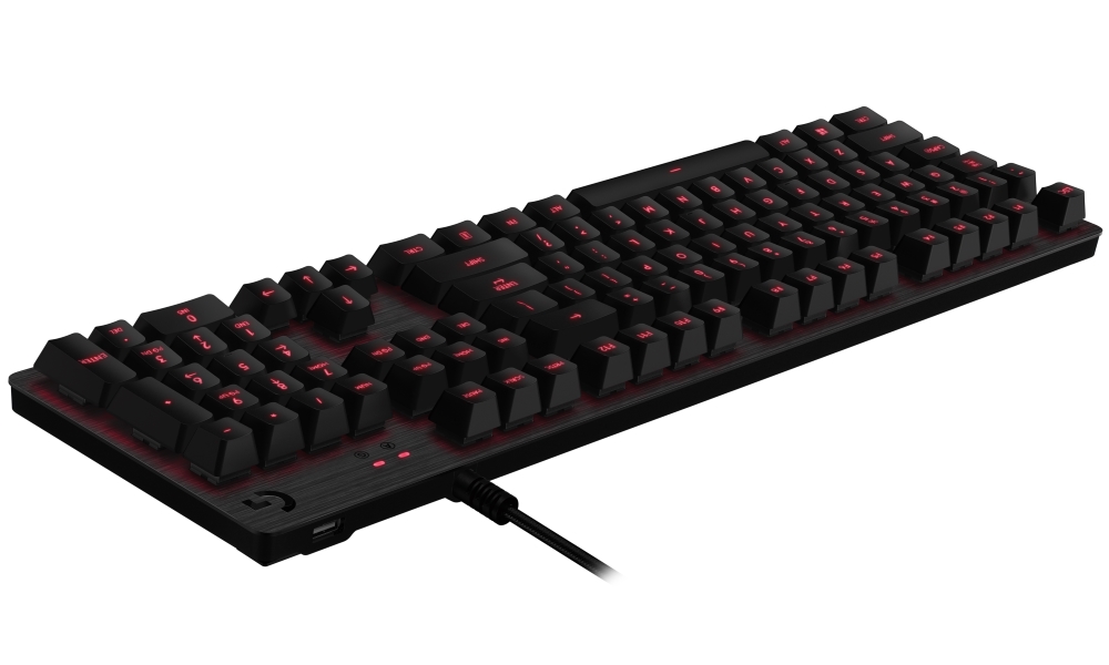 Logitech herní klávesnice G413/ mechanická/ Romer-G/ USB/ US layout/ Carbon