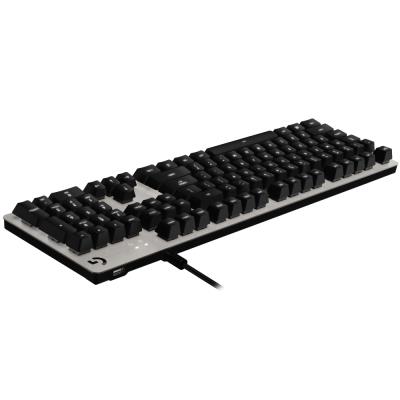 Logitech herní klávesnice G413/ mechanická/ Romer-G/ USB/ US layout/ Stříbrná