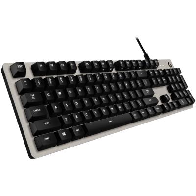Logitech herní klávesnice G413/ mechanická/ Romer-G/ USB/ US layout/ Stříbrná