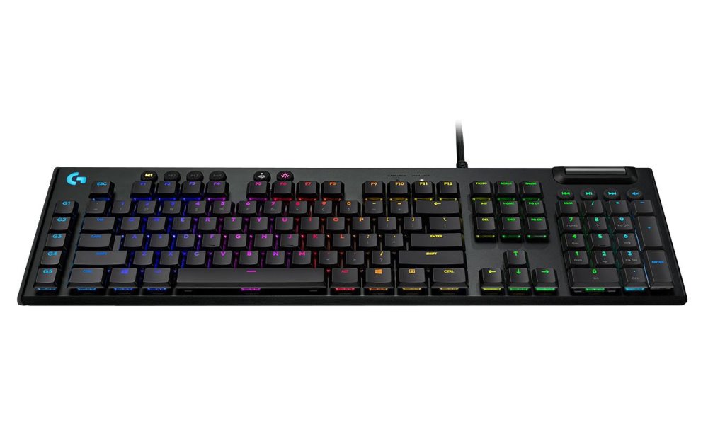 Logitech herní klávesnice G815 LIGHTSYNC RGB/ mechanická/ GL lineární/ USB/ US layout/ Carbon