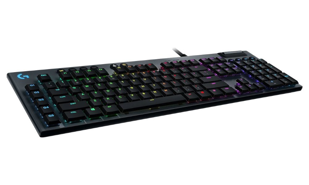 Logitech herní klávesnice G815 LIGHTSYNC RGB/ mechanická/ GL lineární/ USB/ US layout/ Carbon