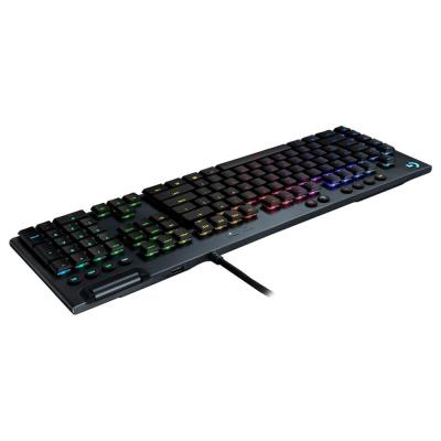 Logitech herní klávesnice G815 LIGHTSYNC RGB/ mechanická/ GL lineární/ USB/ US layout/ Carbon