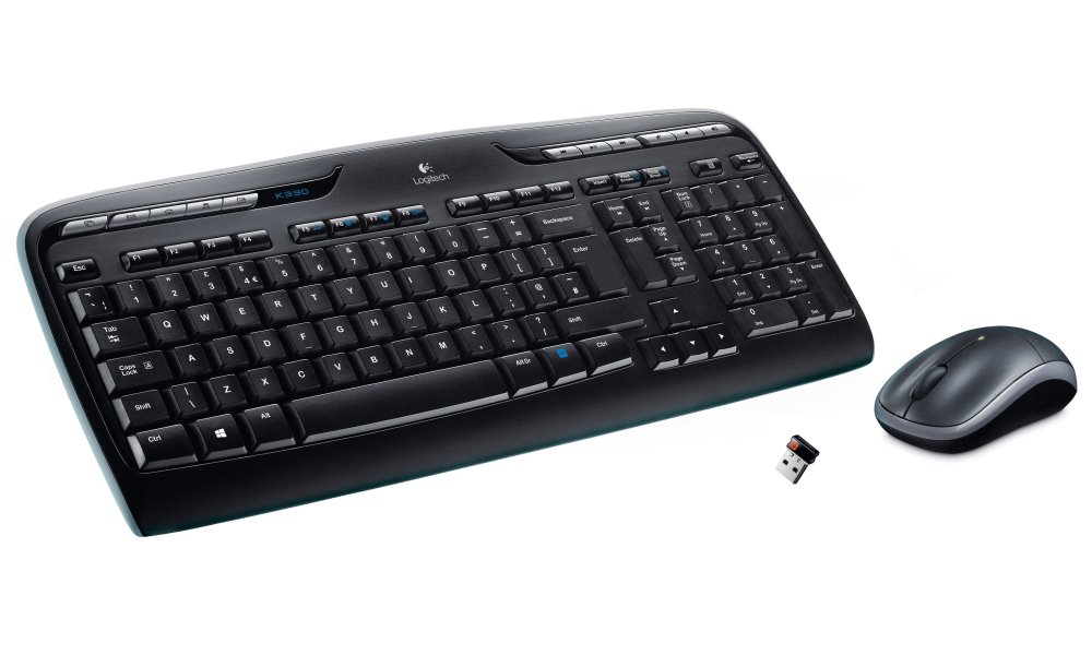 Logitech set klávesnice a myši MK330/ bezdrátový/ 2.4GHz/ USB přijímač/ US/ černý
