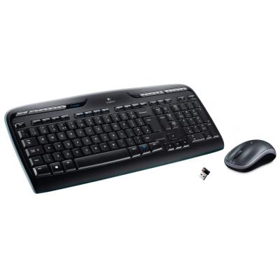 Logitech set klávesnice a myši MK330/ bezdrátový/ 2.4GHz/ USB přijímač/ US/ černý