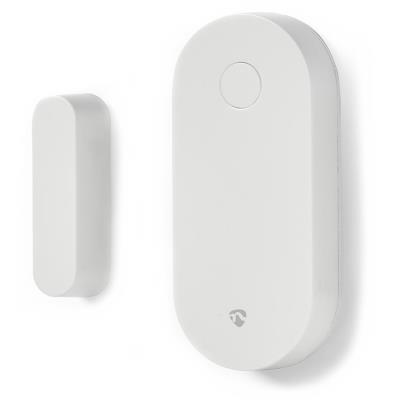 NEDIS chytrý dveřní nebo okenní snímač/ Android & iOS/ Zigbee/ SmartLife/ baterie CR2032 součástí balení/ bílý