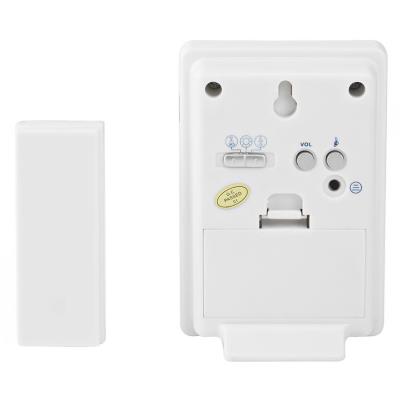 NEDIS sada bezdrátového domovního zvonku/ napájení na baterii/ 36 melodií/ dosah 300 m/ 80 dB/ bílá