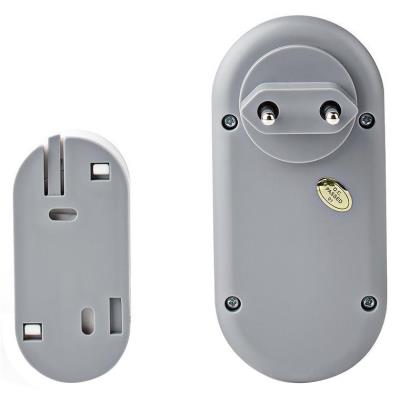 NEDIS sada bezdrátového domovního zvonku/ napájení ze sítě/ 36 melodií/ dosah 300 m/ 80 dB/ bílá