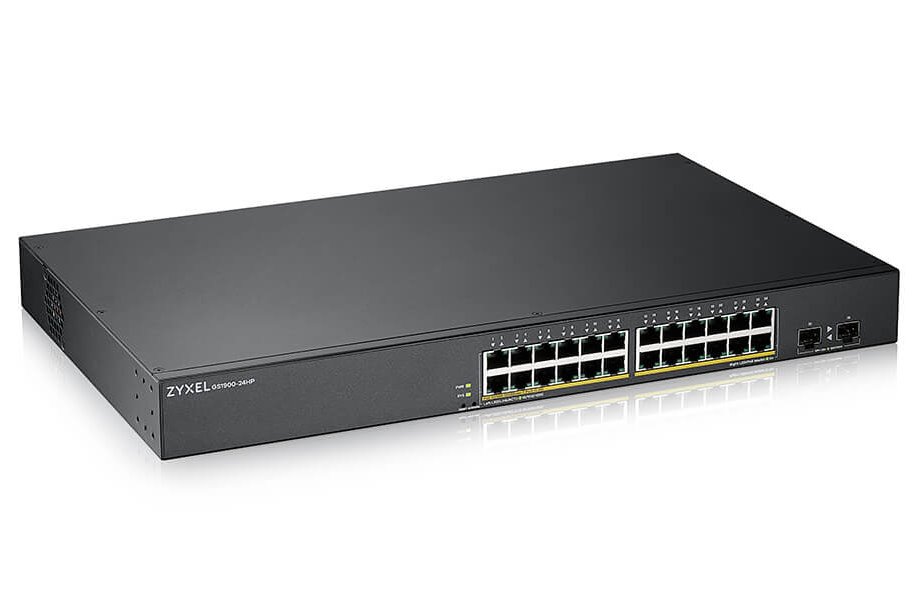 ZyXEL GS1900-24HP v2, 24-port GbE L2 PoE Smart Switch, rackmount, 170 Watt