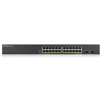 ZyXEL GS1900-24HP v2, 24-port GbE L2 PoE Smart Switch, rackmount, 170 Watt