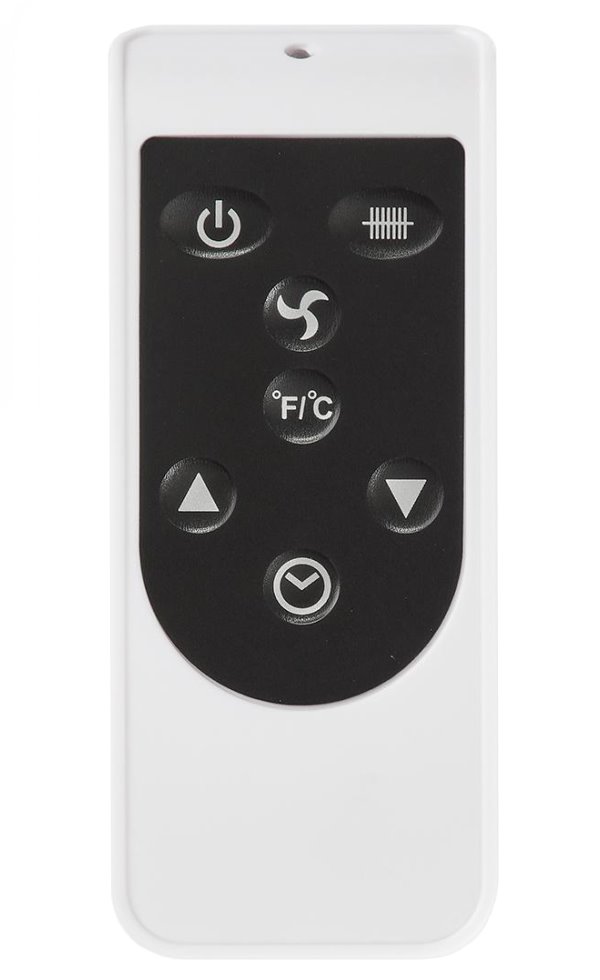 NEDIS konvekční ohřívač/ termostat/ 3 nastavení/ display/ časovač/ DO včetně baterie CR2032/ výkon 2000 W/ kov/ bílý