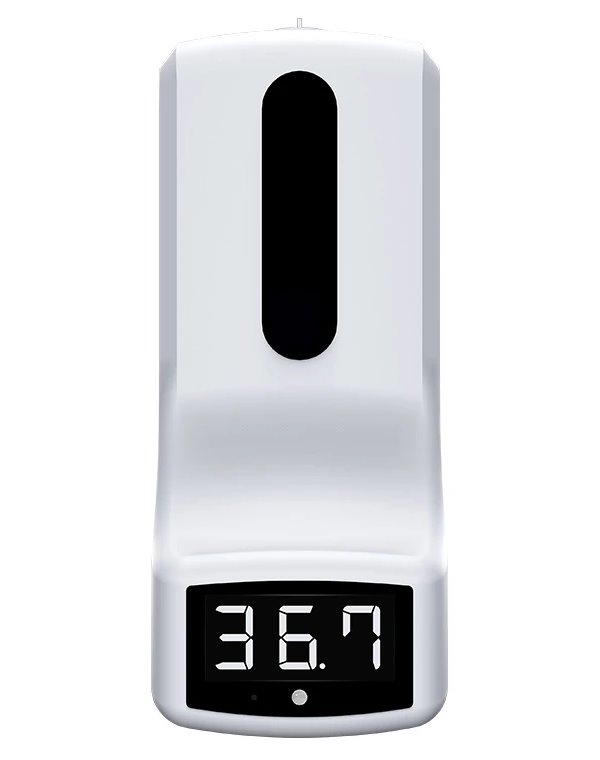 XtendLan XL-WMT-K9 dávkovač dezinfekce a teploměr lidského těla s varováním, montáž na stěnu