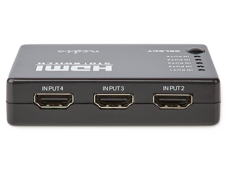 NEDIS HDMI přepínač/ 5x HDMI vstup/ 1x HDMI výstup/ 1080p/ ABS/ antracit/ box