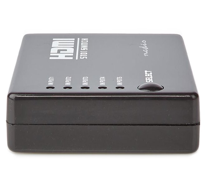 NEDIS HDMI přepínač/ 5x HDMI vstup/ 1x HDMI výstup/ 1080p/ ABS/ antracit/ box