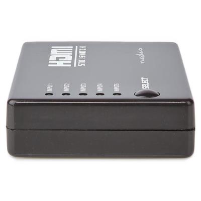 NEDIS HDMI přepínač/ 5x HDMI vstup/ 1x HDMI výstup/ 1080p/ ABS/ antracit/ box