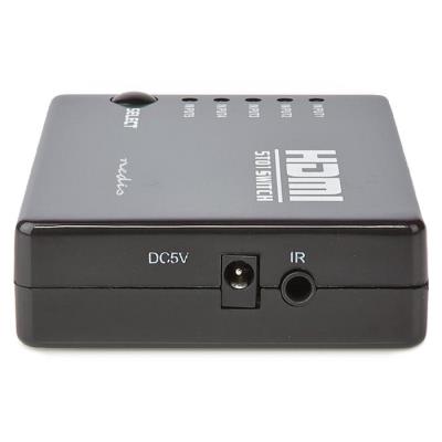NEDIS HDMI přepínač/ 5x HDMI vstup/ 1x HDMI výstup/ 1080p/ ABS/ antracit/ box