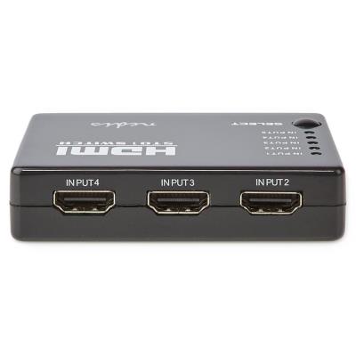 NEDIS HDMI přepínač/ 5x HDMI vstup/ 1x HDMI výstup/ 1080p/ ABS/ antracit/ box