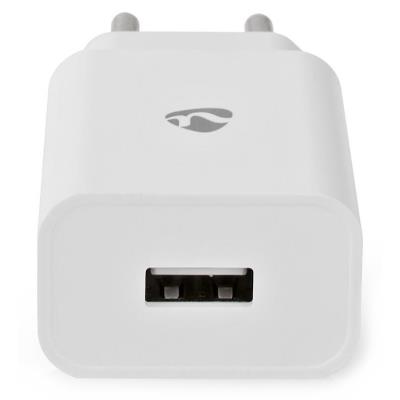 NEDIS síťová nabíječka/ USB-C/ 2.4 A/ 5.0 VDC/ rychlé nabíjení/ bílá/ kabel 1m