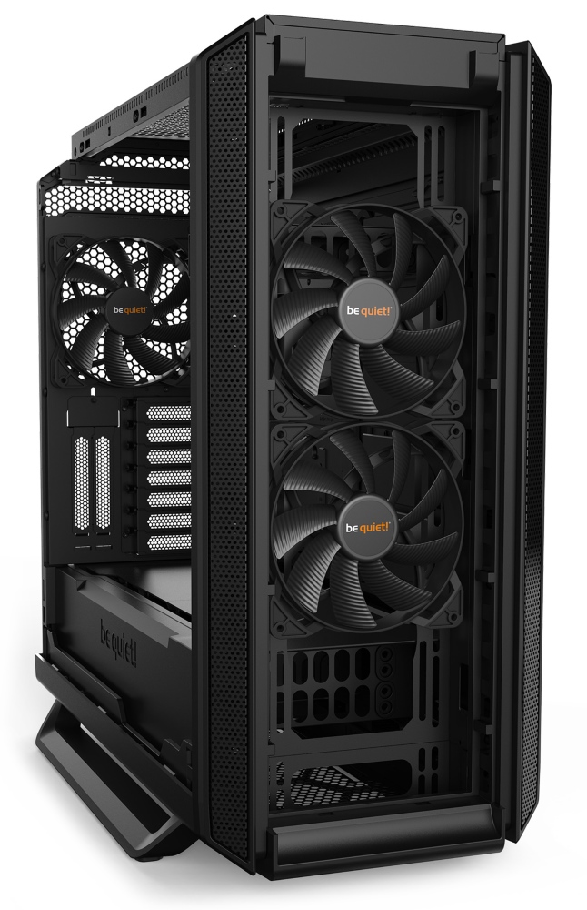Be quiet! skříň SILENT BASE 802 / MidT / bez zdroje / 1x USB-C + 2x USB3.0 / regulátor otáček / černá
