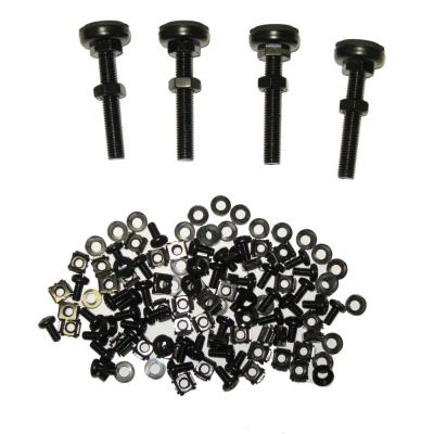 XtendLan 42U/600x800 stojanový, černý, skleněné dveře, plná záda