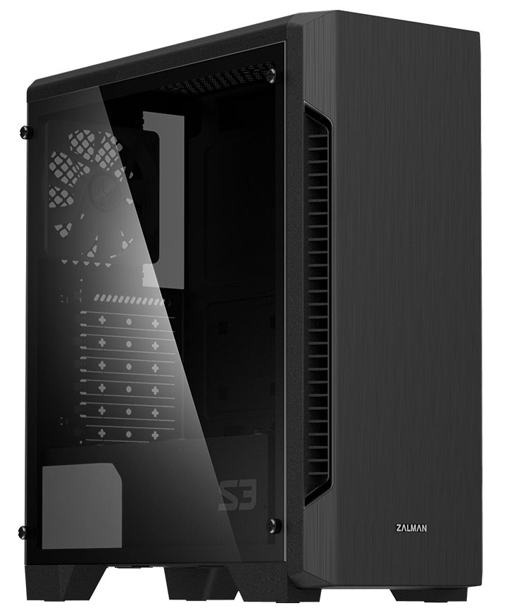 Zalman skříň S3 TG / Middle tower / ATX / USB 3.0 / USB 2.0 / temperované sklo