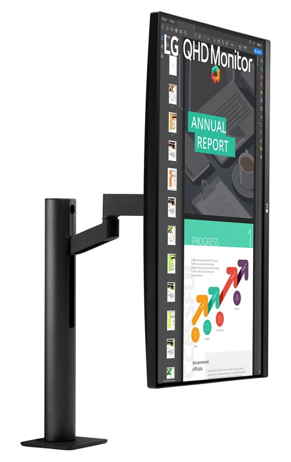 POŠKOZENÝ OBAL - LG monitor IPS 27QN880 27" / 2560x1440 / 350cd/m2 / 5ms / DP / 2xHDMI / USB-C / repro