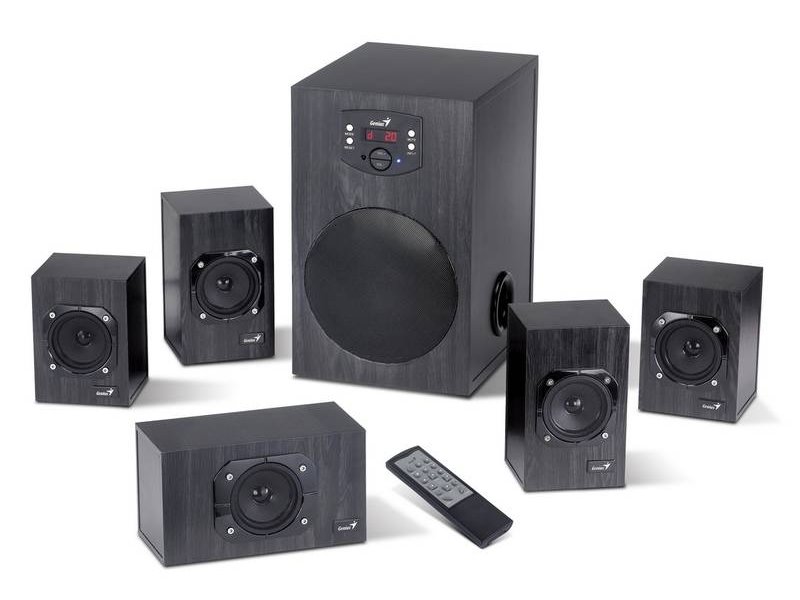GENIUS repro SW-HF 5.1 4500 Ver. II/ 5.1/ 125W/ Dřevěné/ Dálkové ovládání