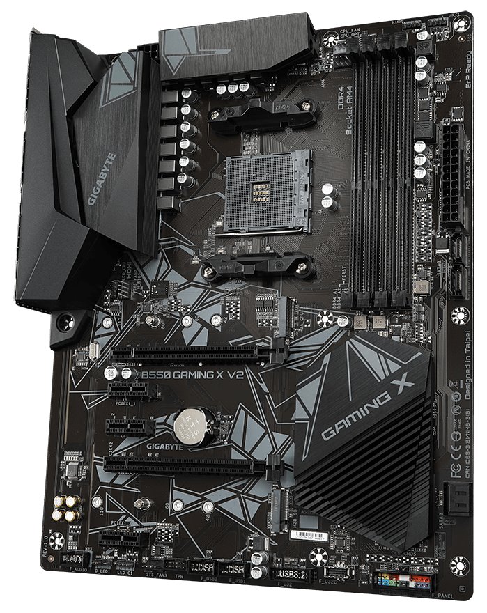 GIGABYTE B550 GAMING X V2 / AMD B550 / AM4 / 4x DDR4 / 2x M.2 / DVI-D / HDMI / ATX