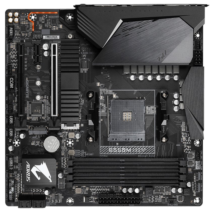 GIGABYTE B550M AORUS PRO-P / AMD B550 / AM4 / 4x DDR4 / 2x M.2 / HDMI / DP / mATX