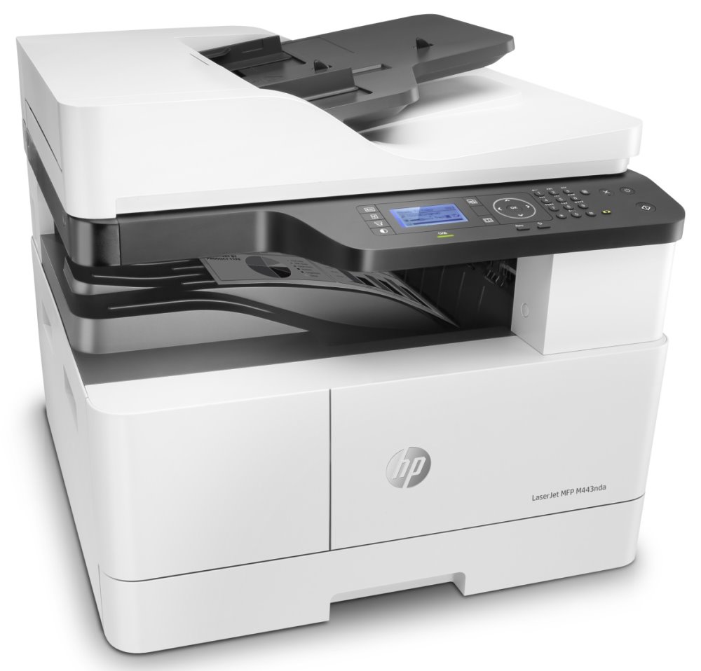 HP LaserJet MFP M443nda/ A4/A3/ 25/13ppm/ 1200x1200 dpi/ USB/ ADF/ LAN/ DUPLEX