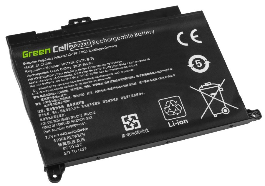 Green Cell/ HP/ 7.7V/ 4400 mAh/ Li-Pol/ HSTNN-LB7H/ BP02XL/ Pavilion 15-AU 15-AU051NW AU071NW/ neoriginální