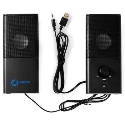 NEDIS herní reproduktory/ 2.0/ výkon 18 W/ 3,5 mm jack/ USB/ ABS/ černé