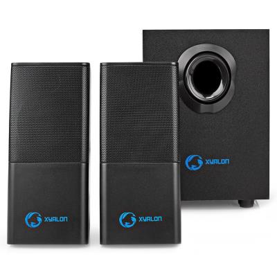 NEDIS herní reproduktory/ 2.1/ výkon 33 W/ 3,5 mm jack/ USB/ ABS/ dřevo/ černé