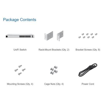 Ubiquiti UniFi Switch 24 - 24x GbE, 2x SFP, Fanless