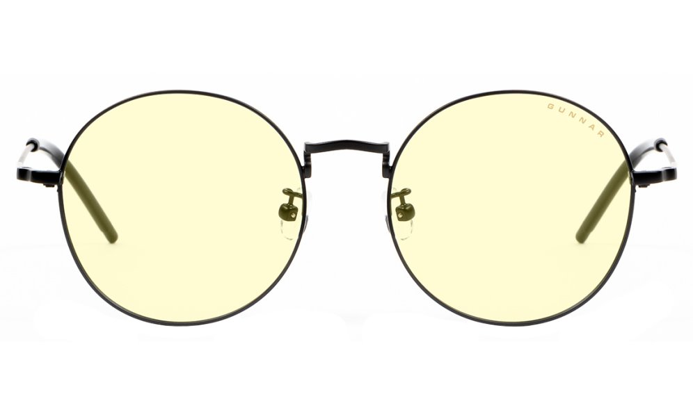 GUNNAR kancelářske/herní brýle ELLIPSE ONYX * jantárová skla * BLF 65 * GUNNAR focus