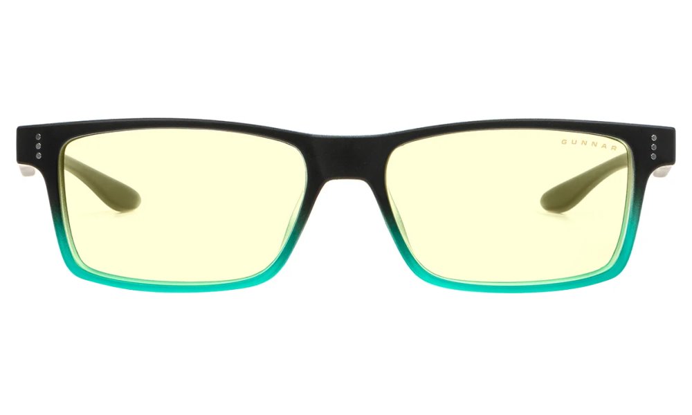 GUNNAR kancelářske/herní brýle CRUZ ONYX-TEAL * jantárová skla * BLF 65 * NATURAL focus